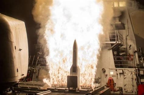 Us Navy Test Fires Raytheon Sm 6 Missile At Sea