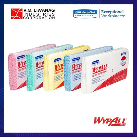 Kimberly Clark Wypall Colour Coded Wipers Regular Duty 60cm X 30cm 20