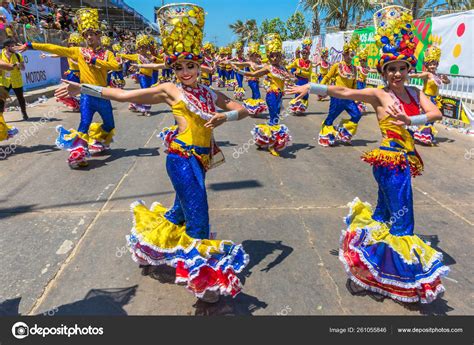 Parade Carnival Festival Of Barranquilla Atlantico Colombia Stock