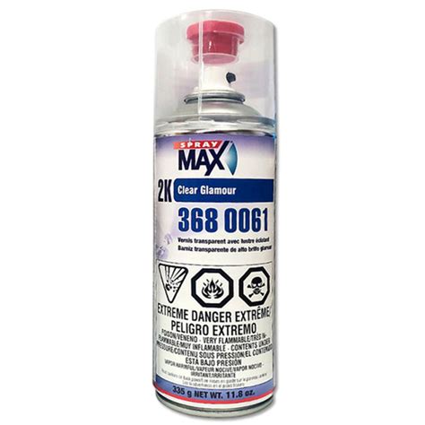 Spraymax 3680061 2k Urethane Glamour Clear Coat Spray Can