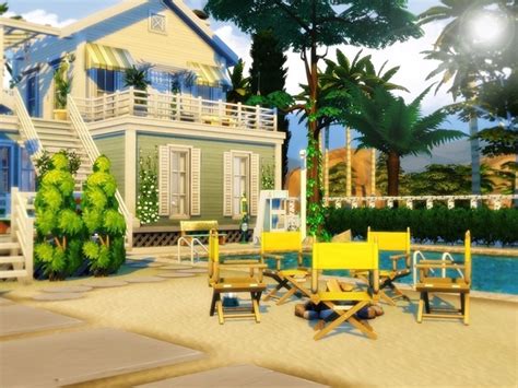 Summer Beach House By Mychqqq At Tsr Sims 4 Updates