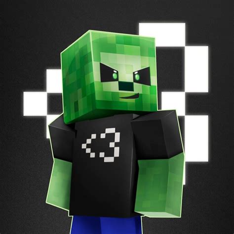 An Image Of A Minecraft Creeper Standing In Front Of A Black And White
