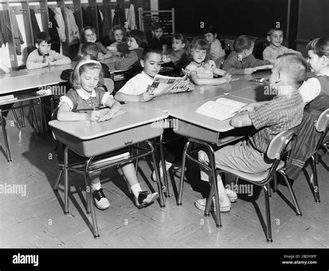 1950s Classroom Hi Res Stock Photography And Images Alamy