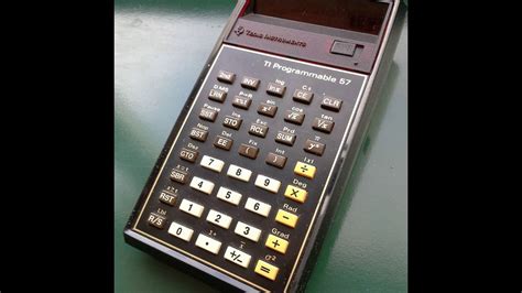 Vintage Calculator Texas Instruments Ti Programmable 57 Scientific