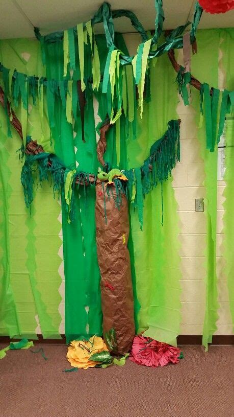 Tree With Vines For Vbs Printed Shower Curtain Vbs Endangered Animals