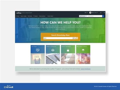 The student self service portal works best with the latest version of chrome, firefox and internet explorer. ® 2018 Cherwell Software All Rights Reserved | Self ...