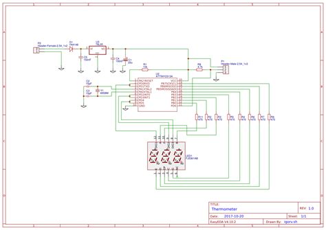 Pic16f877a Ds18b20 Temp Easyeda Open Source Hardware Lab Images