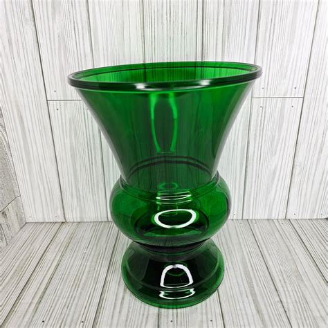 Vintage 1960 S Napco Emerald Green Vase Large 10 Etsy