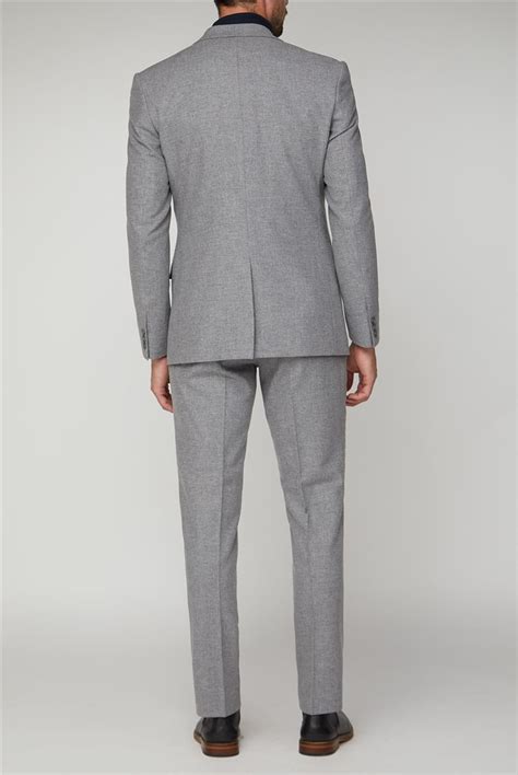 Ben Sherman Cool Grey Textured Tailor Fit Suit Suit Direct
