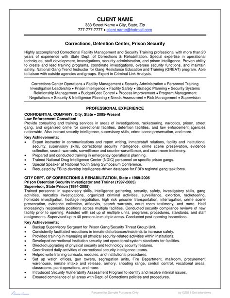 Resume tips job application tips. Security Officer Corrections Officer Resume Example | Templates at allbusinesstemplates.com