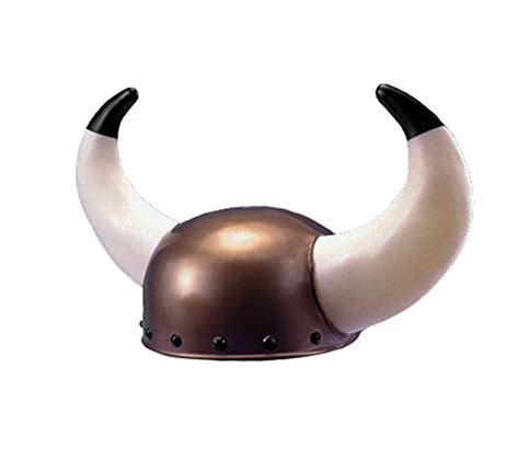 Viking Helmet W Horns Warrior Medieval Nordic Plastic Costume