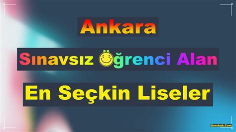 Ankara Da S Navs Z Renci En Yi Anadolu Liseleri Youtube