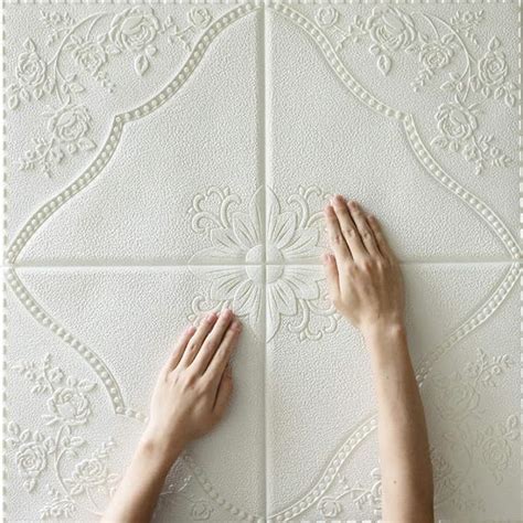 Nasmodo 3d Ceiling Wallpaper For Bedroom Tiles Panel Vinyl Stickers For