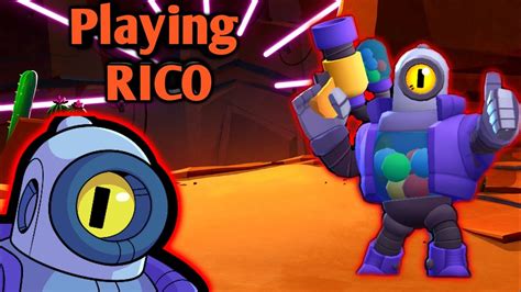 Rico fires a burst of bullets that bounce off walls. Playing Rico in Brawl Stars - YouTube