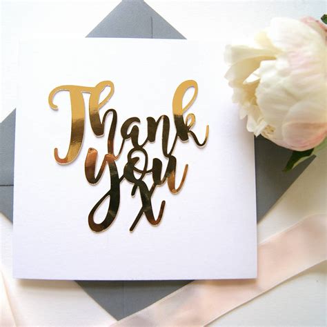 Thank you note to mailman examples, and other ideas on how to thank the mailman! Thank You Card Luxe Gold By The Hummingbird Card Company ...