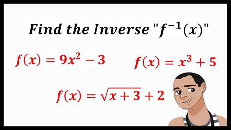 Finding the INVERSE FUNCTION (Exponent and Radical) - YouTube