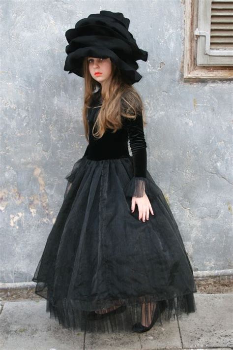 Black Rose Rose And Hat Costume The Dress Is Velvet Organza And Tulle