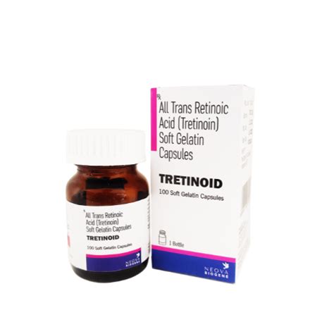 Tretinoin 10 Mg Soft Gelatin Capsules Neova Biogene Pvt Ltd 1 Bottle