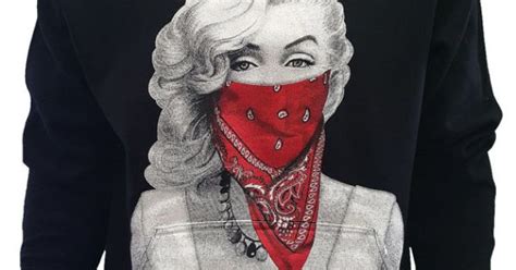 Marilyn Monroe Red Bandana Gangster Classic Design By Dnmsue Style
