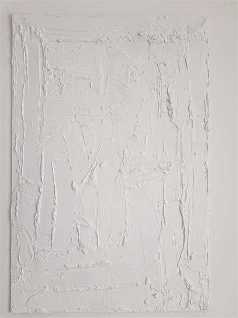 Bespoke Textured White Canvas Painting Etsy