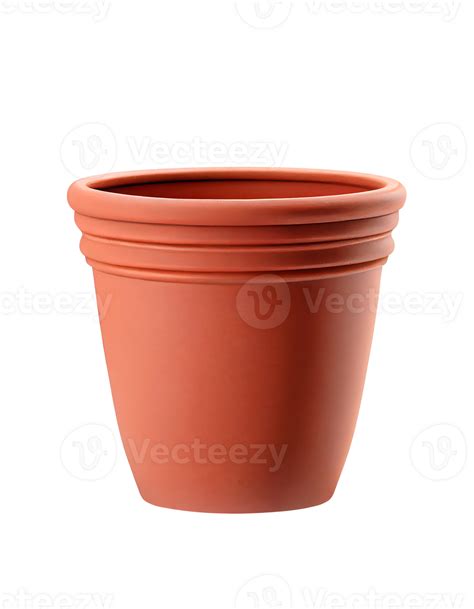 Decorative Terracotta Pot On Transparent Background Created With