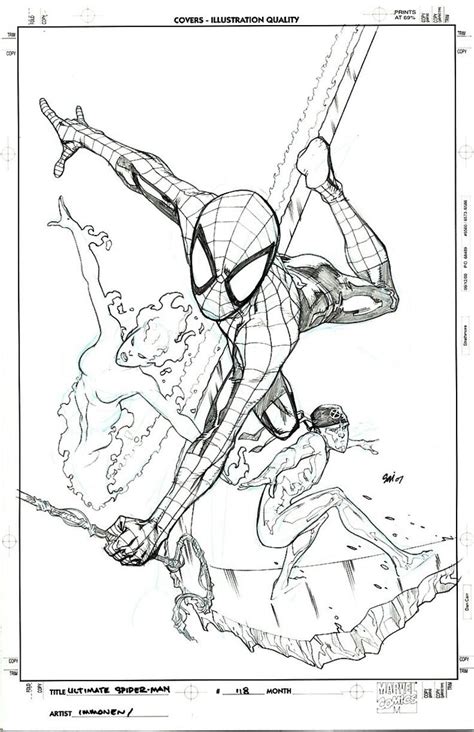 Ultimate Spider Man Stuart Immonen Spiderman Marvel Art