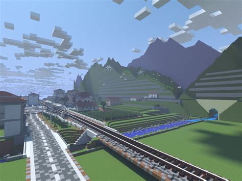 When making a minecart railway, it's good to make a station. Rural Train Station Minecraft Map