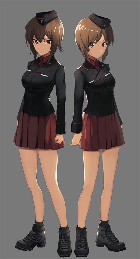 Illustration Anime Anime Girls Cartoon Girls Und Panzer Nishizumi