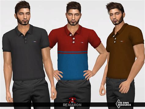 Polo Shirt 01 For Male Sim By Remaron At Tsr Sims 4 Updates