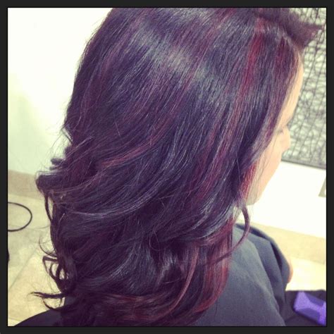 Violet Red Hair Color With Highlights Top Level Web Log Photo Galleries