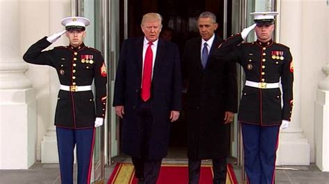 Trump Obama Depart White House Cnn Video