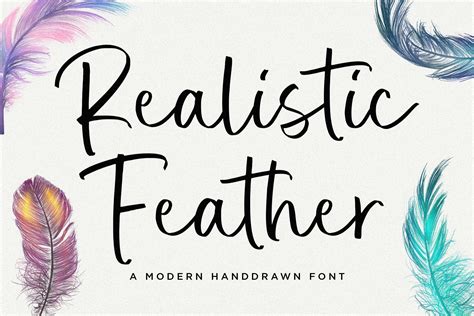 Realistic Feather Font By Balpirick Studio Thehungryjpeg