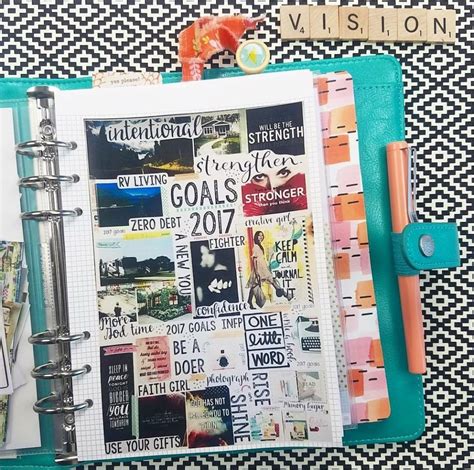 Create A Vision Board In Your Daily Planner Vision Board Planner