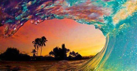 Hawaii Sunset Wave Hawaii Sunsets Pinterest Waves