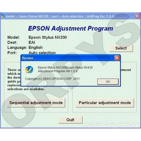كيف تعرف أنك بحاجه الى تصفير الطابعه ابسون؟ نقوم بعمل ريست طابعة ابسون في الحالات. Epson NX330, NX430 Adjustment Program - ORPYS