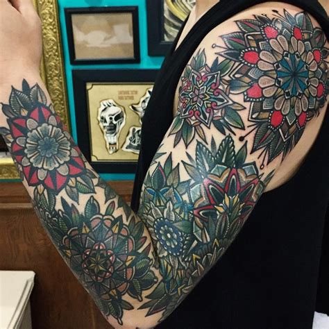 Spectacular Mandala Sleeve Tattoos