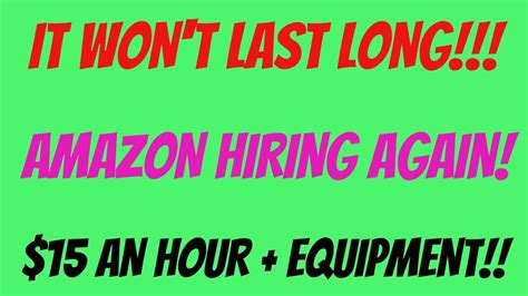 It Wont Last Long Amazon Hiring Again Work From Home Job 15 An