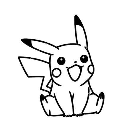 Pokemon Pikachu Cute Anime Svg Cricut Cut File Etsy