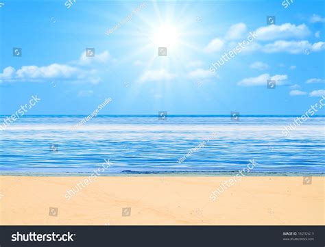 Beach Under Sun Beach Multiple Series Stock Photo Edit Now 16232413