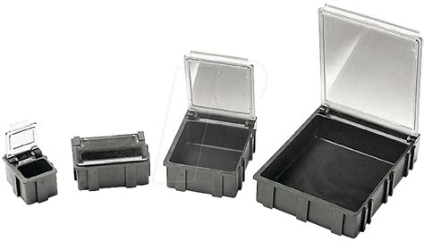 Esdbox4sw Smd Folding Box Transparent Lid 68 X 57 X 15 Mm Elecena
