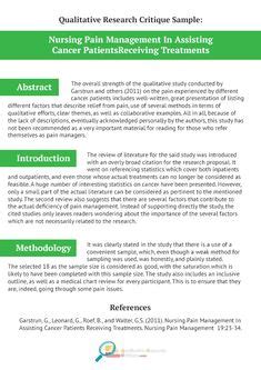 Researcher who wants to revisit the basics of research or to learn more. Qualitative Critique Samples (qualitativecrit) on Pinterest