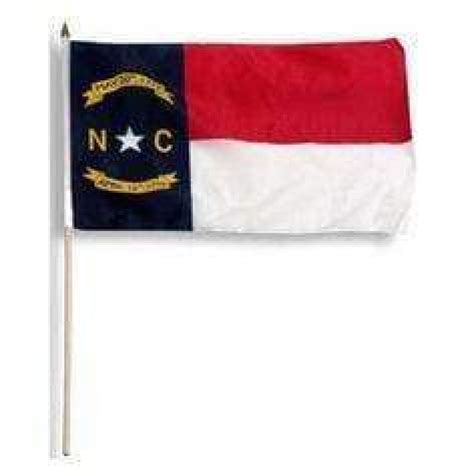 Confederate North Carolina Republic Flag 4 X 6 On Stick