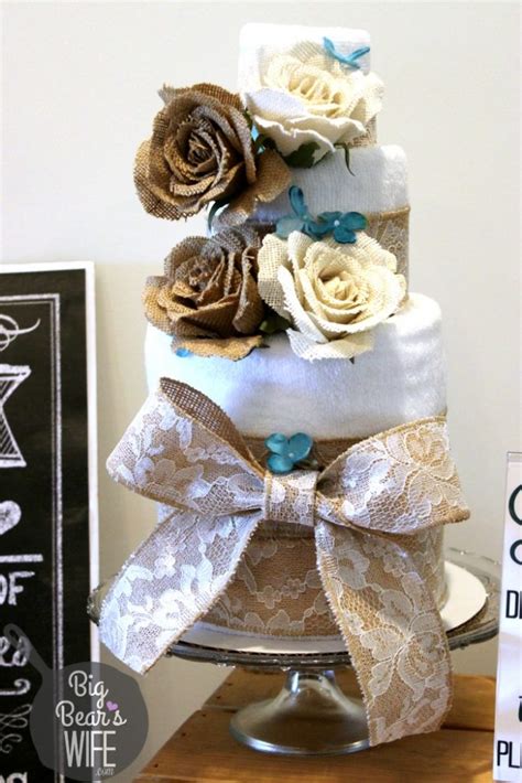 How To Make A Towel Cake For A Bridal Shower Big Bears Wife