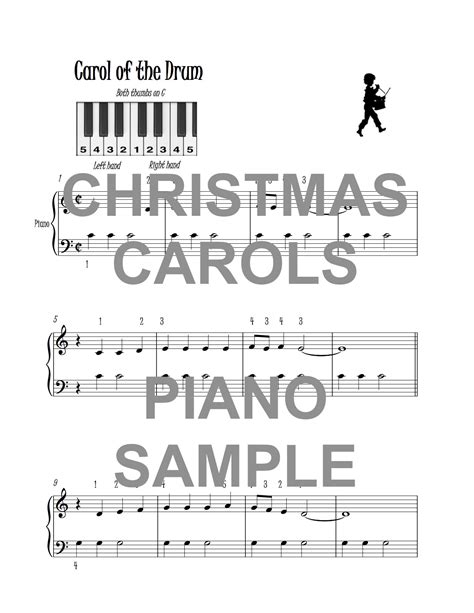 The Peachy Piano Book Of Very Easy Christmas Carols Wild Music