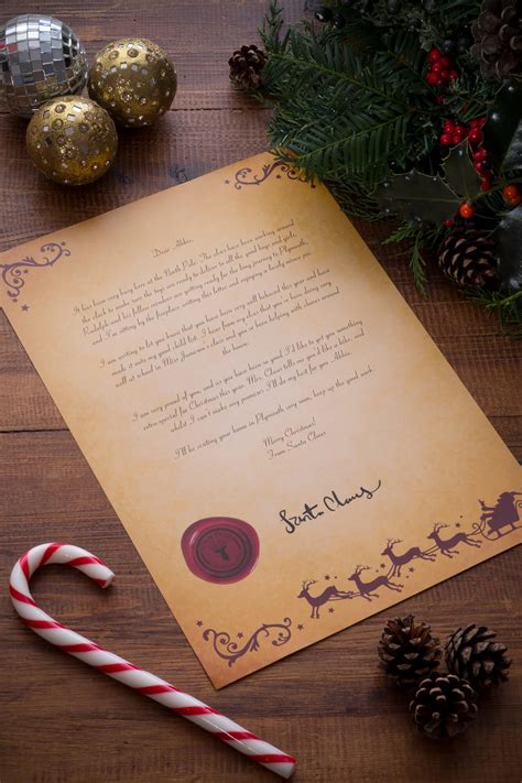 Personalised Santa Letter And Certificate Real Santa Letters