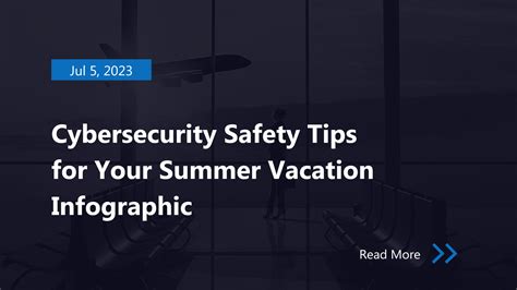 Cybersecurity Safety Tips For Your Summer Vacation Infographic Black Cell