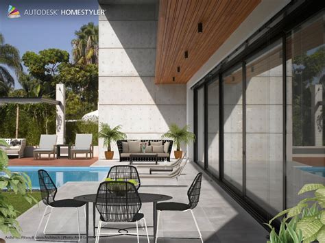 Autodesk homestyler is a program that focuses on cad support for home use. Check out my #interiordesign "Outdoor " from #Homestyler http://autode.sk/1cdxq5j | House design ...