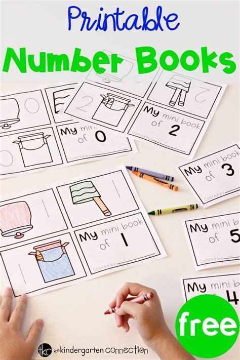 Printable Number Mini Books For Pre K And Kindergarten Numbers