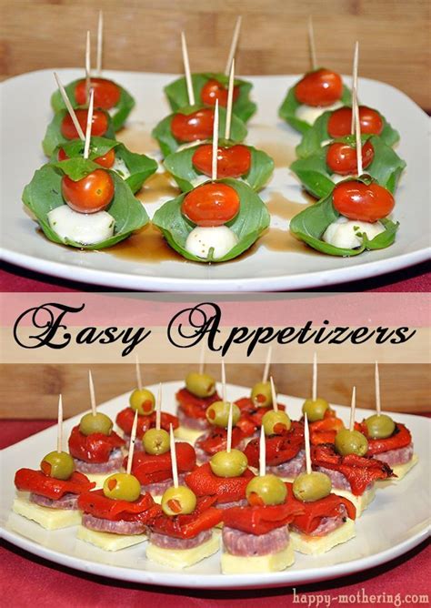 Want some great ideas for cold party appetizers? Easy Appetizers: Caprese and Antipasto Skewers | Recipe | Appetizers easy, Skewer appetizers ...