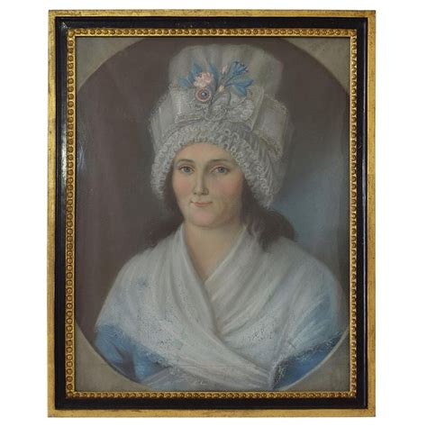 18th Century French Pastel Portrait Of A Young Woman For